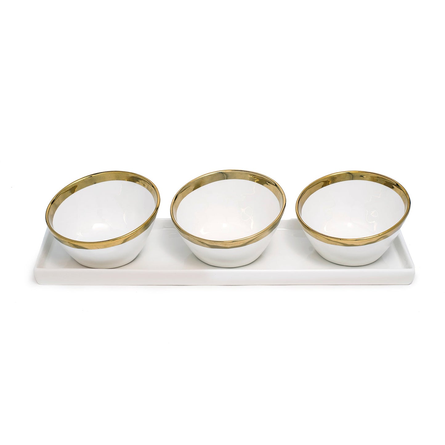GOLD SAUCE DISH TRAY OUTSIDE GOLD