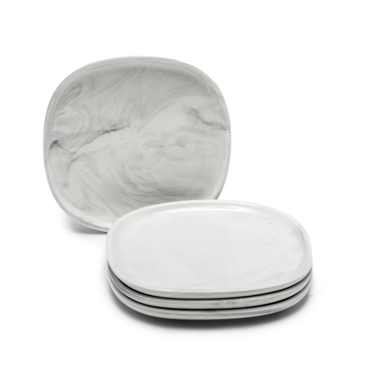 8.5“ SQUARE SALAD PLATE SET OF 4