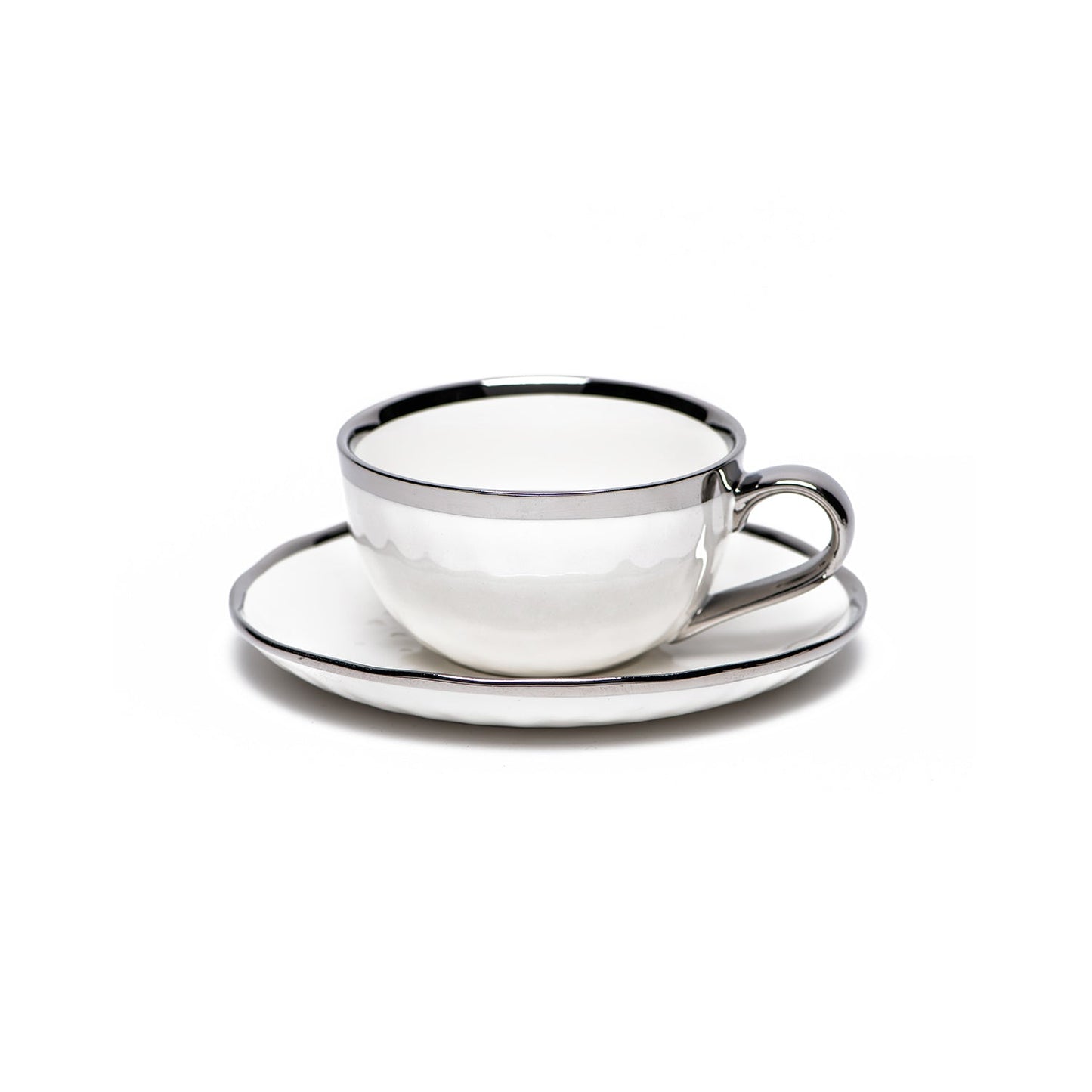 SILVER CUP & SAUCER (SET OF 6) 4OZ