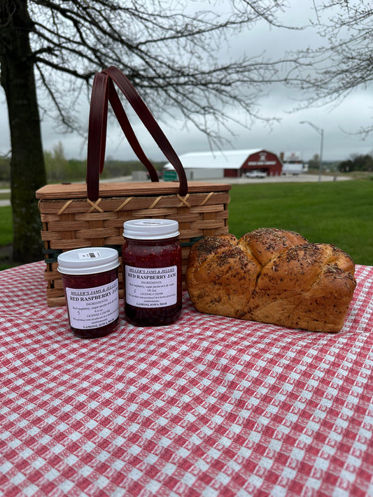 Miller’s Amish-Made Red Raspberry Jam | Local Small Batch Fruit Spread