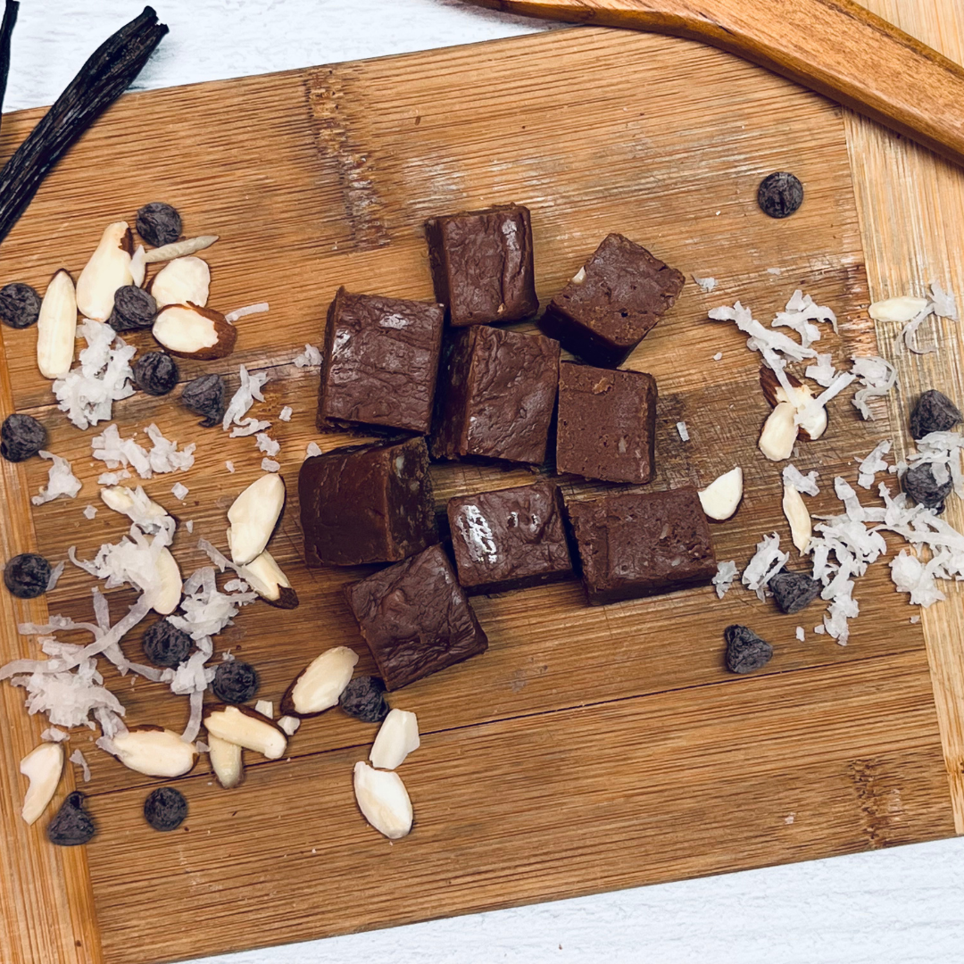 Handmade Chocolate Almond Coconut Fudge | Meem's Fudge Shoppe