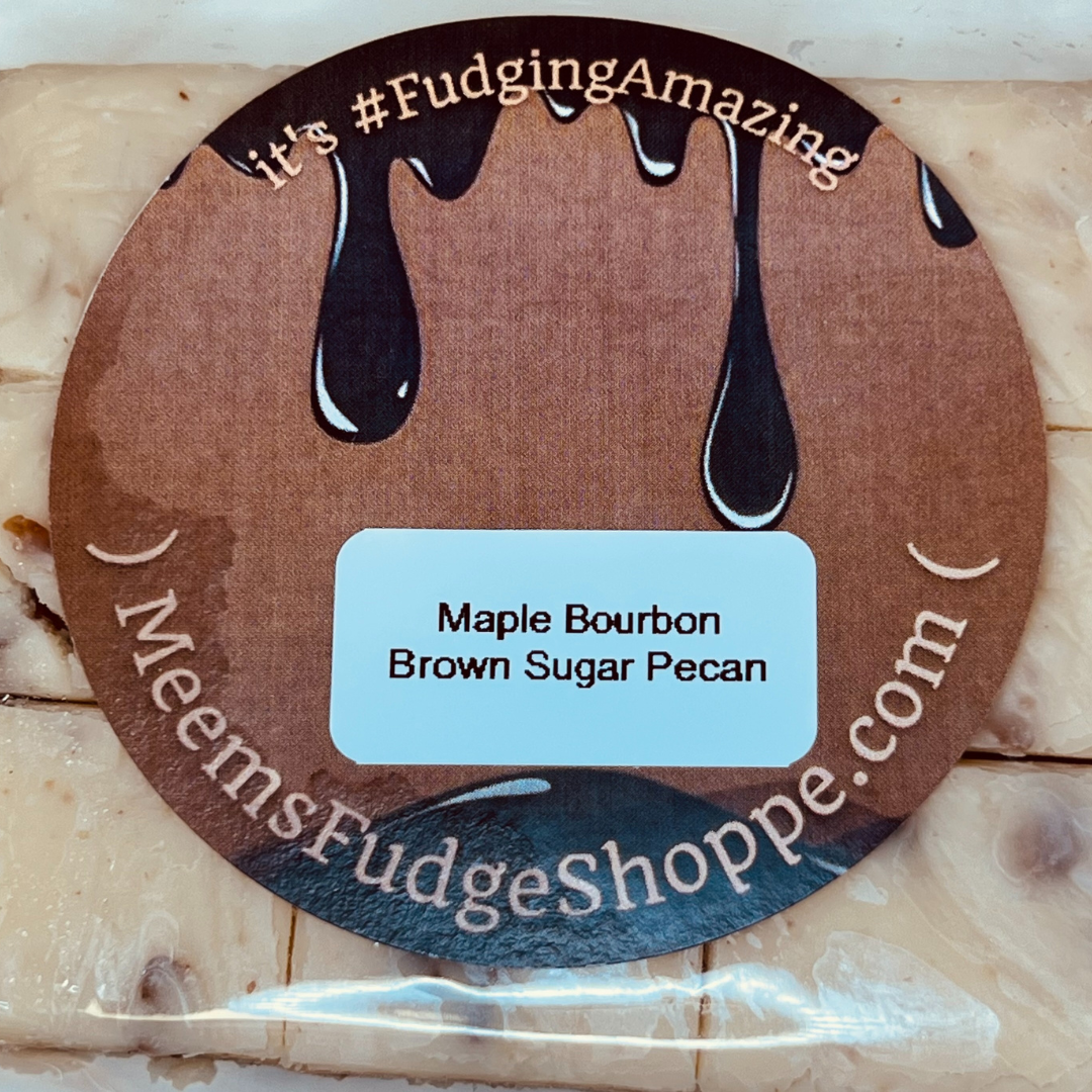 Handmade Maple Bourbon Brown Sugar Pecan Fudge | Meem's Fudge Shoppe