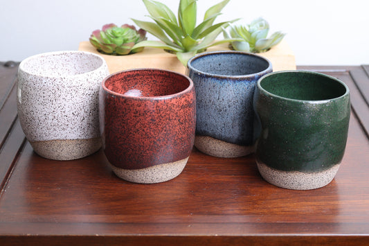 Thumbprint Tumblers- Set of 4- Made to order