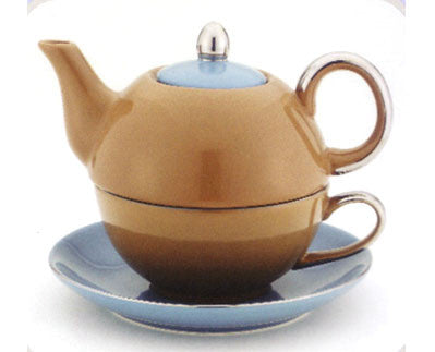 Brown/Blue Tea for One