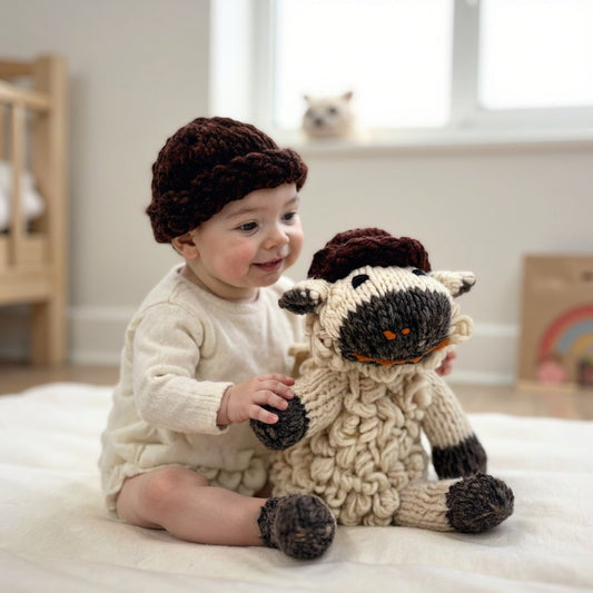 Wool Knit Buddy | Sawyer the Sheep