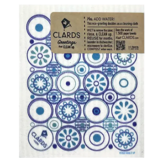 Make Waves Greeting Card Turns Into a Swedish Sponge Cloth | Soak iT Up Clard®