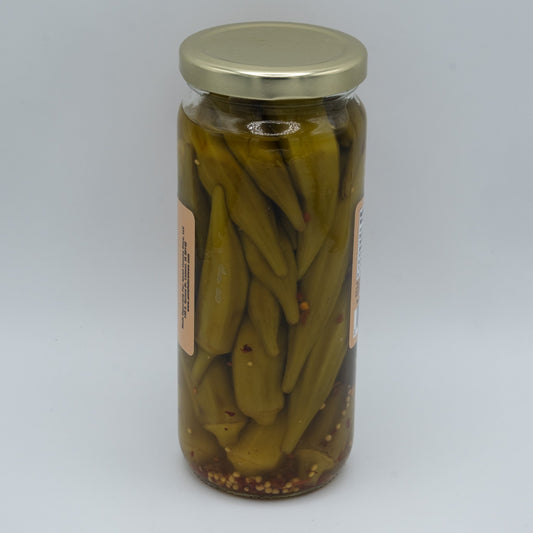 Old-Fashioned Hot Pickled Okra (16oz) | Amish Country Store
