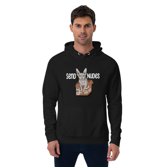 "SEND NUDES" UNISEX ECO HOODIE