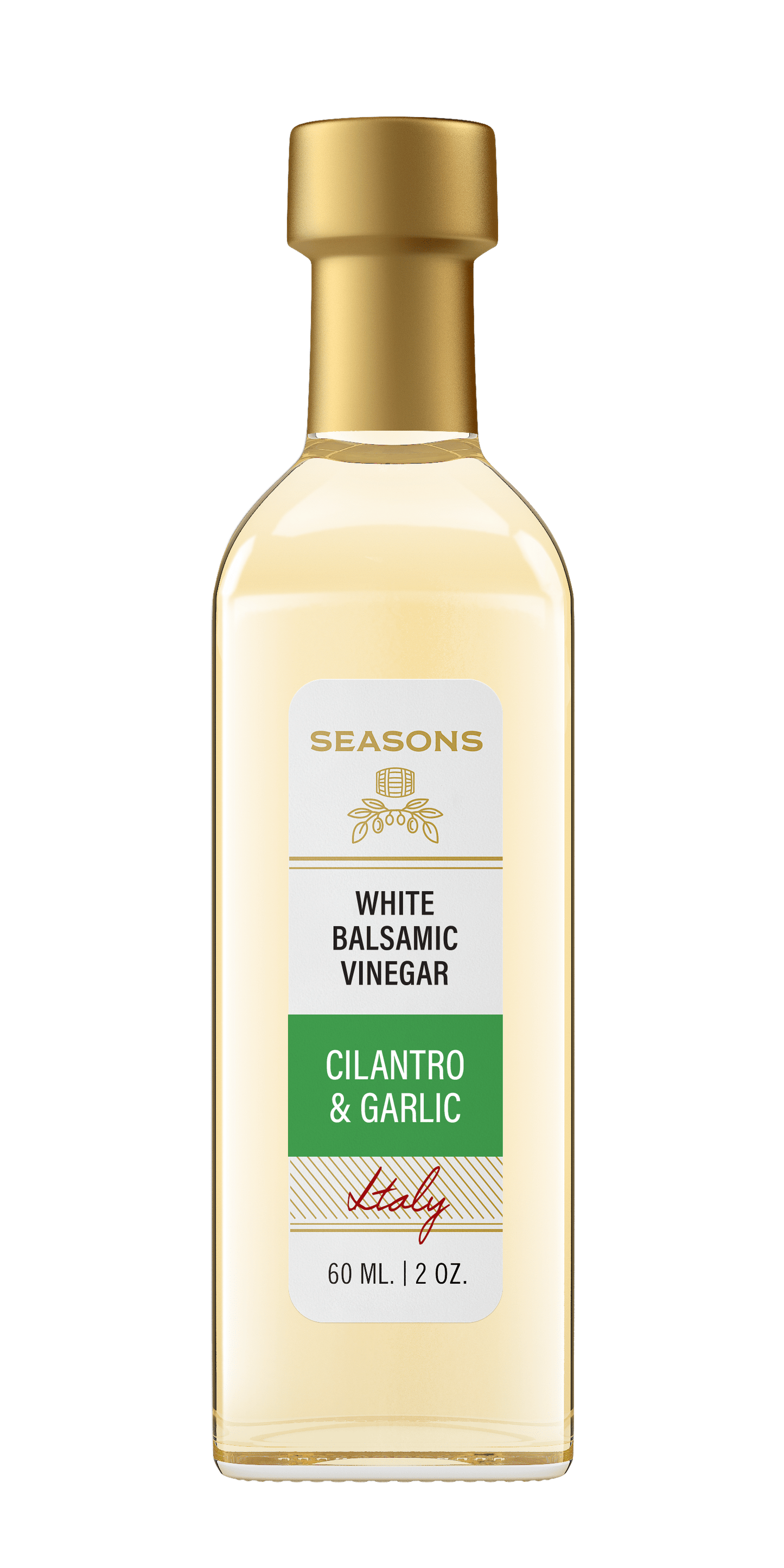 Cilantro & Garlic Infused White Balsamic Vinegar