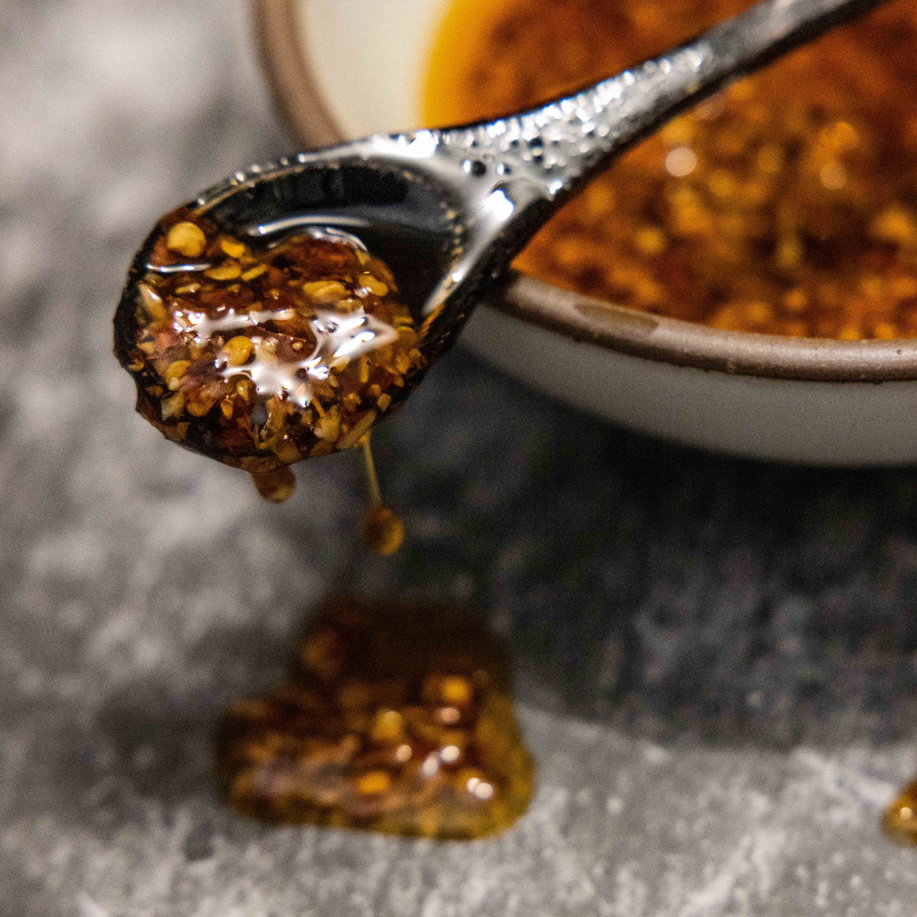 Chili Crisp Spicy Honey Flavor- Avocado Oil, Sweet Heat, Flavorful Crunch
