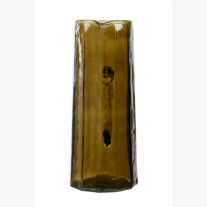 Brown Hammered Water Pitcher | Handcrafted Glass