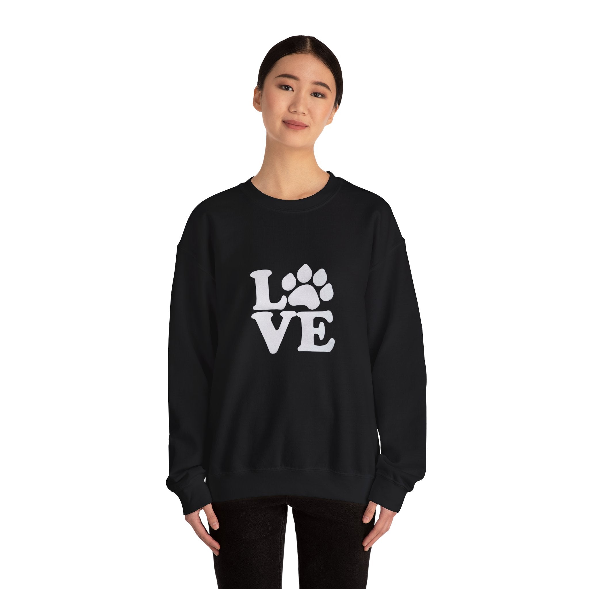 Love Paw Print Sweatshirt Sizes Small - 4XL (8 colors)
