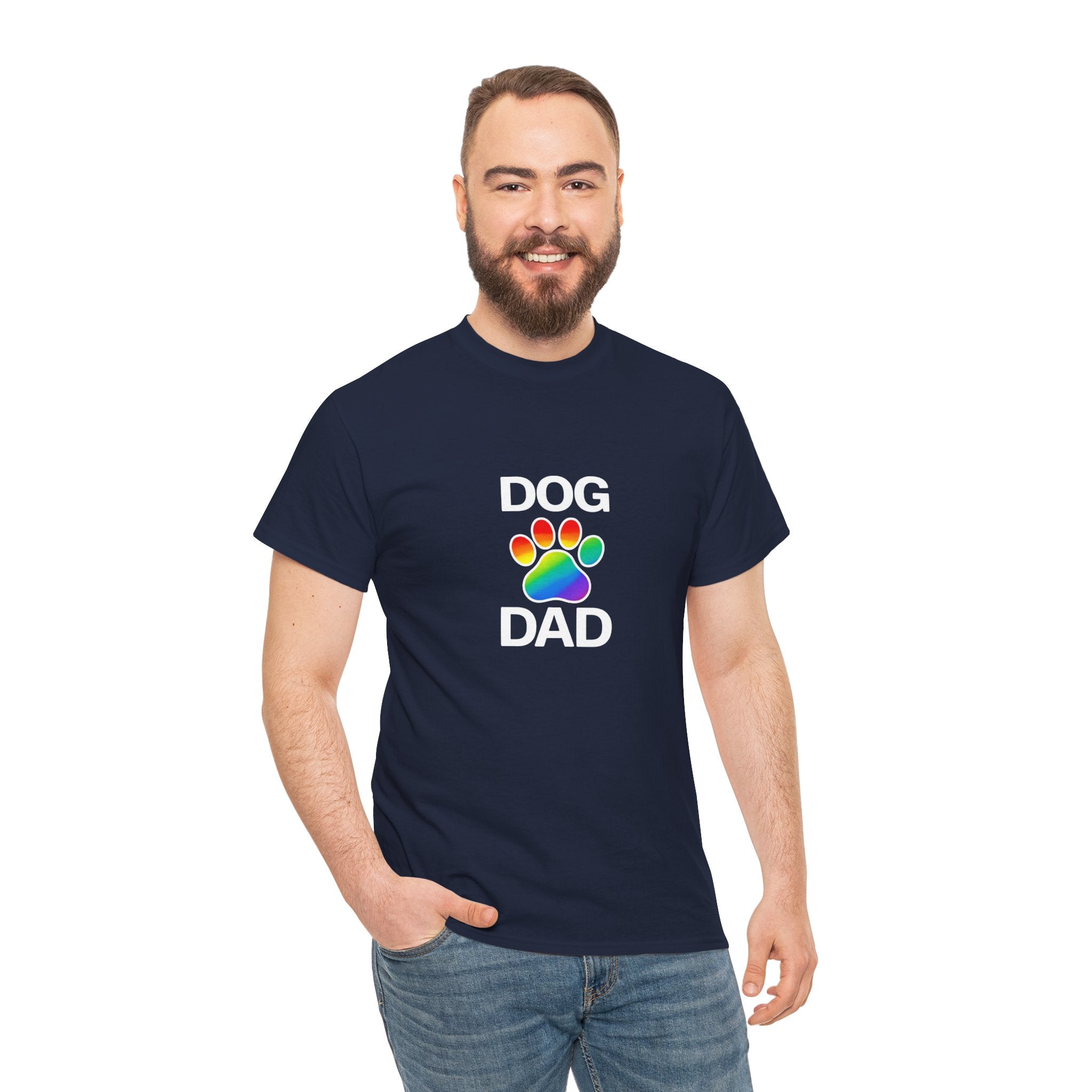 Pride Dog Dad Heavy Duty Unisex Tee Sizes Small - 5XL (11 colors)