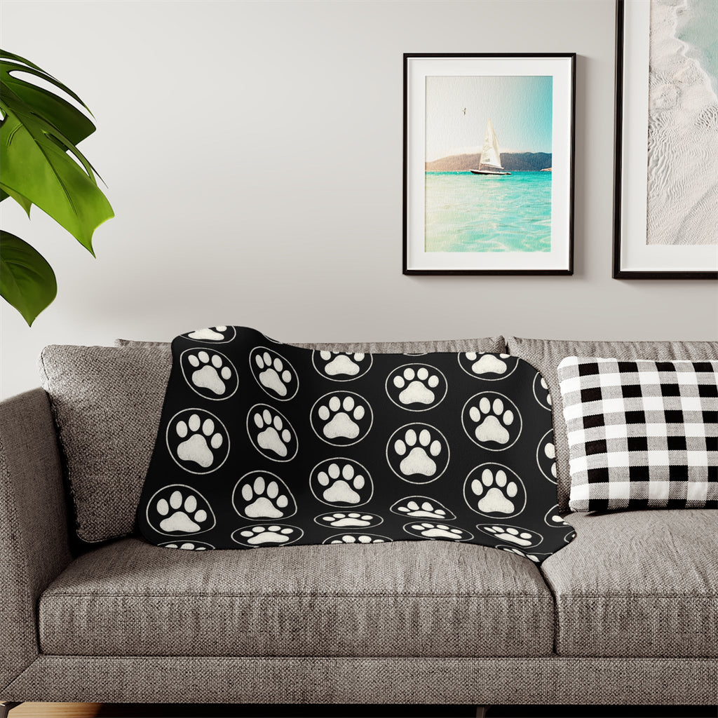 Cozy Sherpa Paw Blanket (3 sizes)