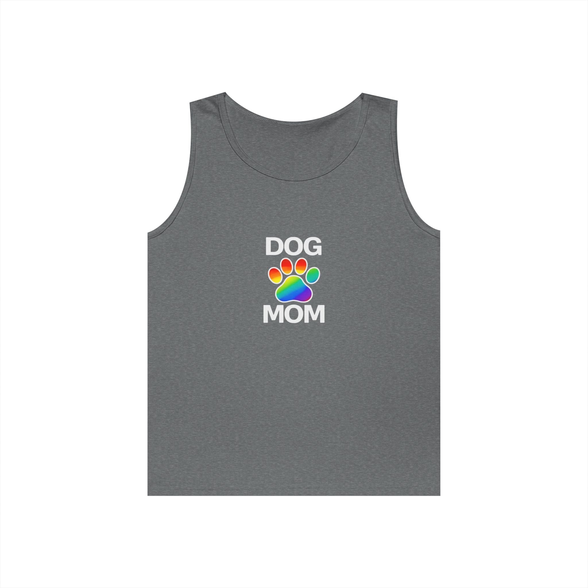 Pride Dog Mom Unisex Heavy Cotton Tank Top (9 Colors)