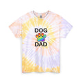 Pride Dog Dad Spiral Tie Dye Tee Unisex Cotton T-Shirt Sizes Small - 2 XL (2 colors)