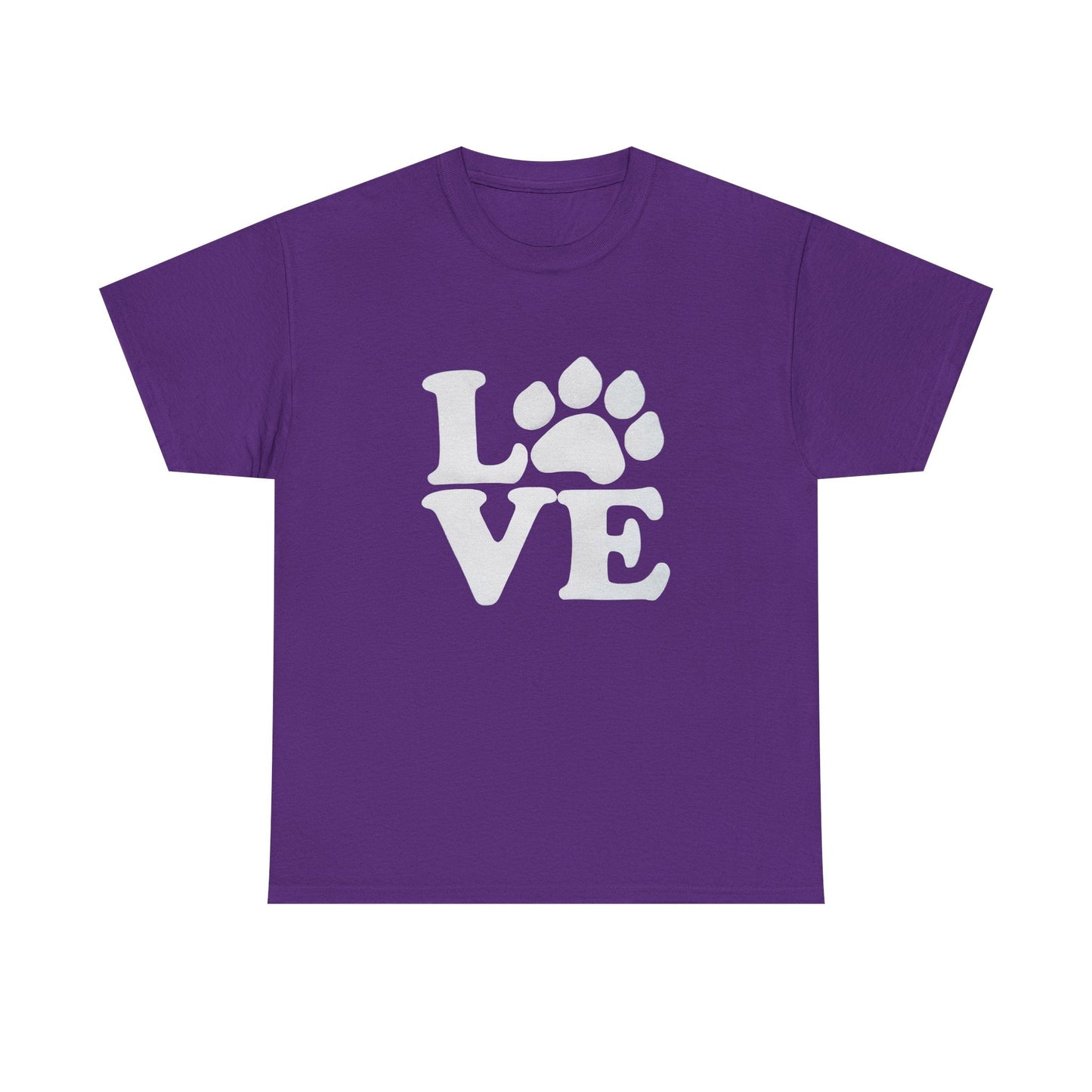 Love Paw Heavy Duty Unisex Tee Sizes Small - 5XL (11 colors)