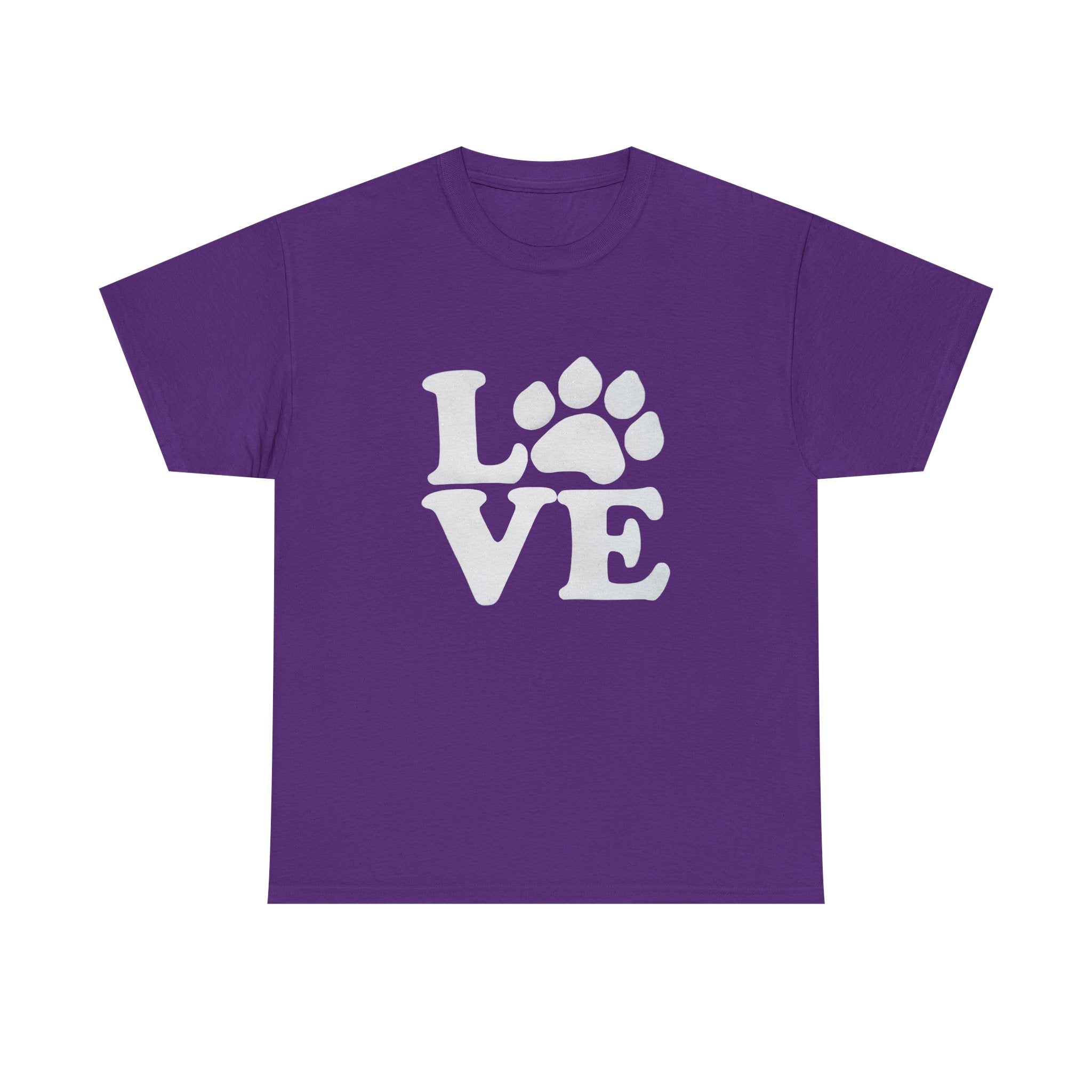 Love Paw Heavy Duty Unisex Tee Sizes Small - 5XL (11 colors)