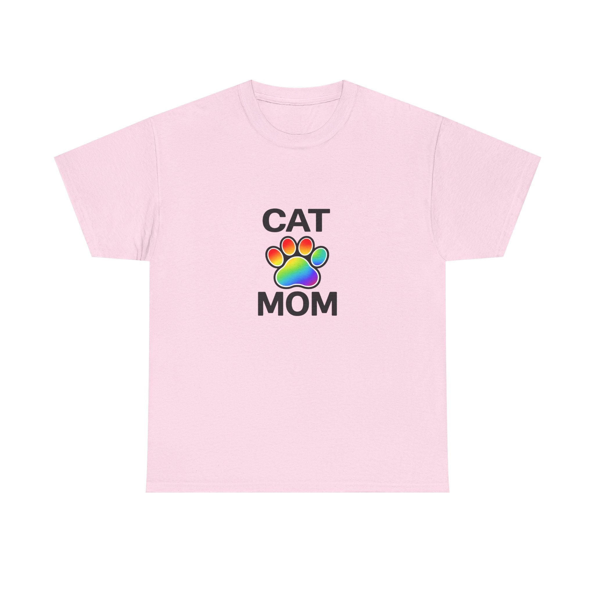 Pride Cat Mom Heavy Duty Unisex Tee Sizes Small - 5XL (11 colors)