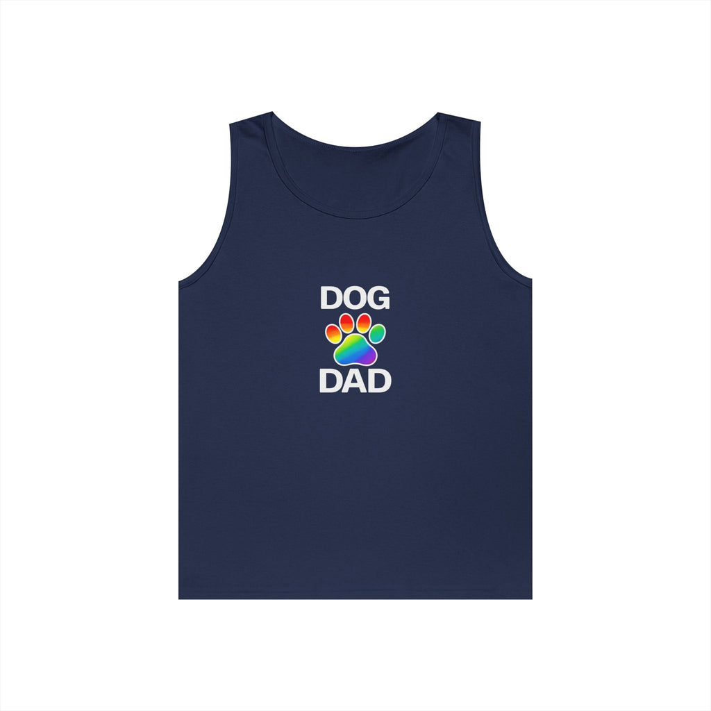 Pride Dog Dad Unisex Heavy Cotton Tank Top (9 Colors)