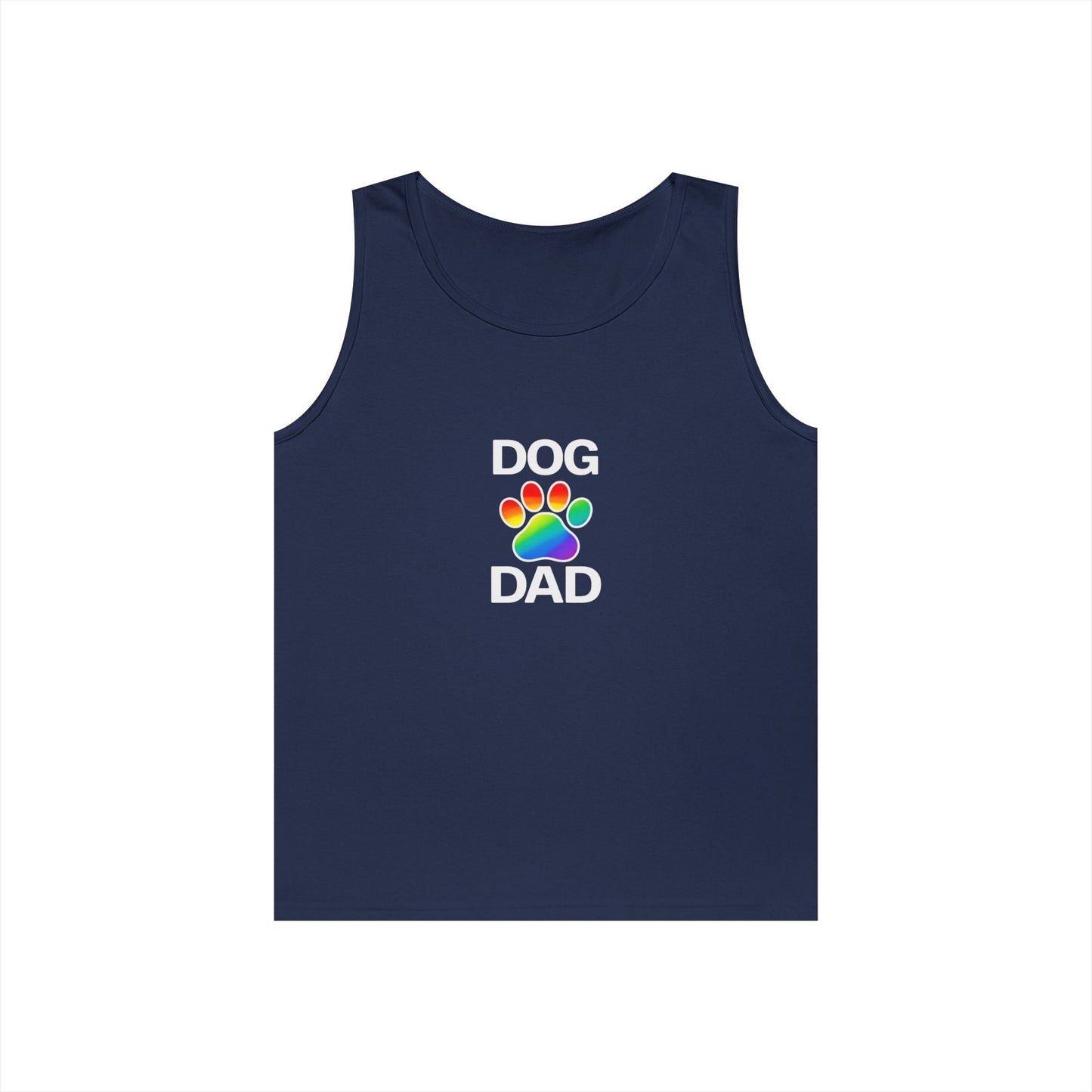 Pride Dog Dad Unisex Heavy Cotton Tank Top (9 Colors)