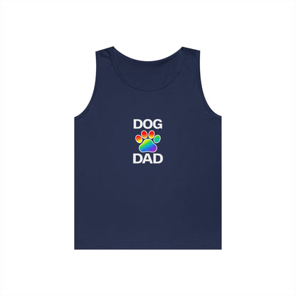Pride Dog Dad Unisex Heavy Cotton Tank Top (9 Colors)