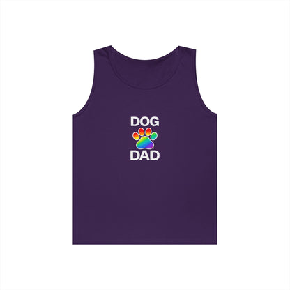 Pride Dog Dad Unisex Heavy Cotton Tank Top (9 Colors)