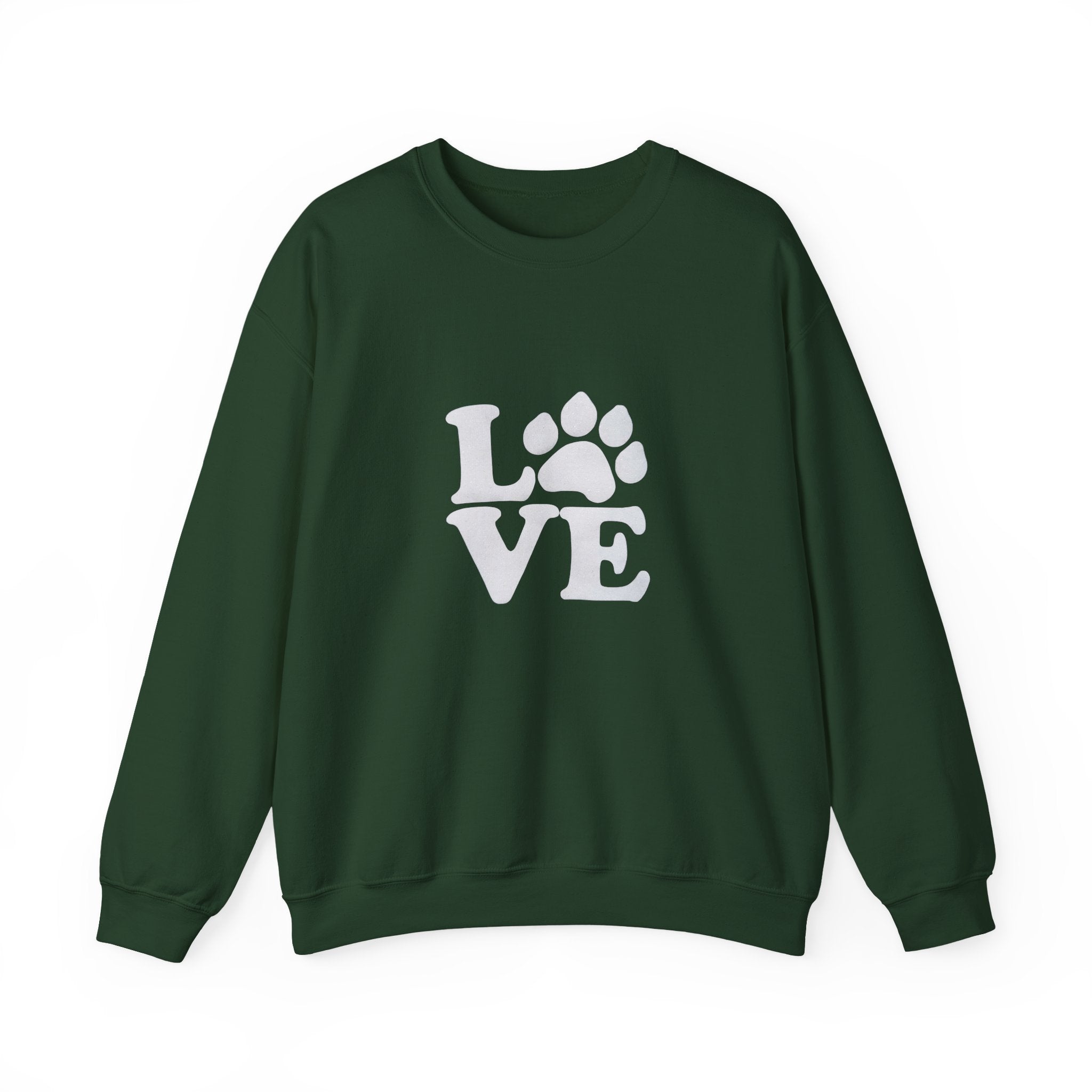 Love Paw Print Sweatshirt Sizes Small - 4XL (8 colors)