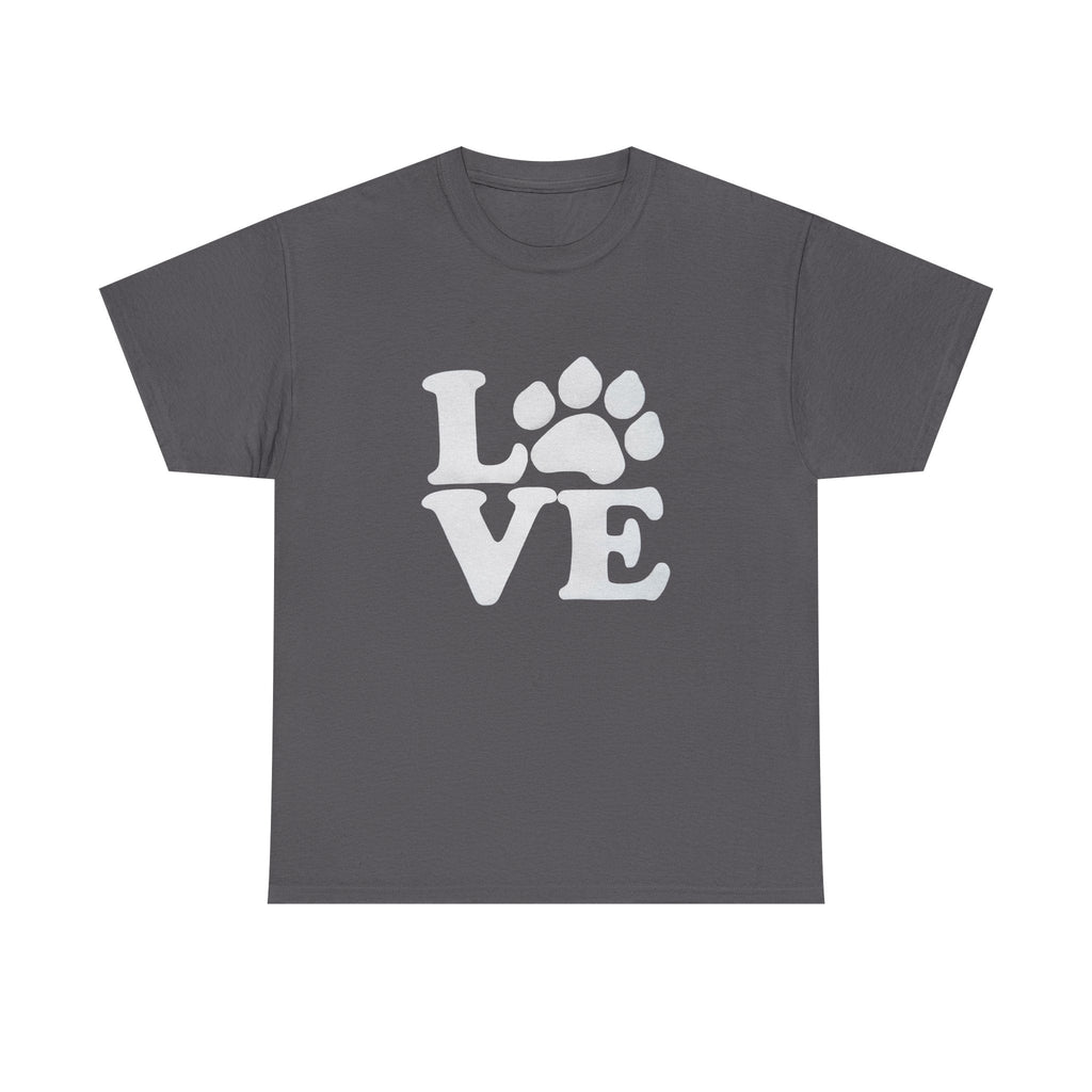 Love Paw Heavy Duty Unisex Tee Sizes Small - 5XL (11 colors)