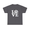 Love Paw Heavy Duty Unisex Tee Sizes Small - 5XL (11 colors)