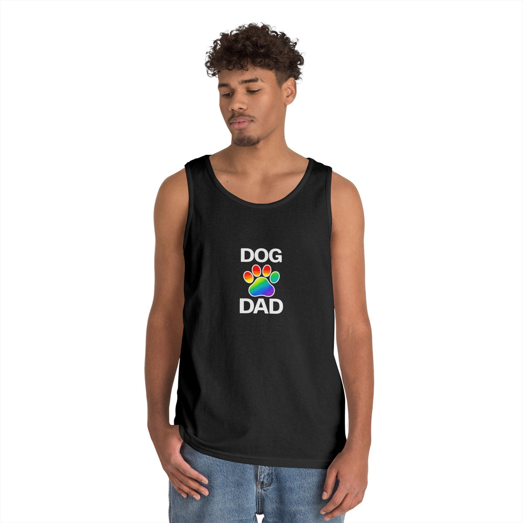 Pride Dog Dad Unisex Heavy Cotton Tank Top (9 Colors)