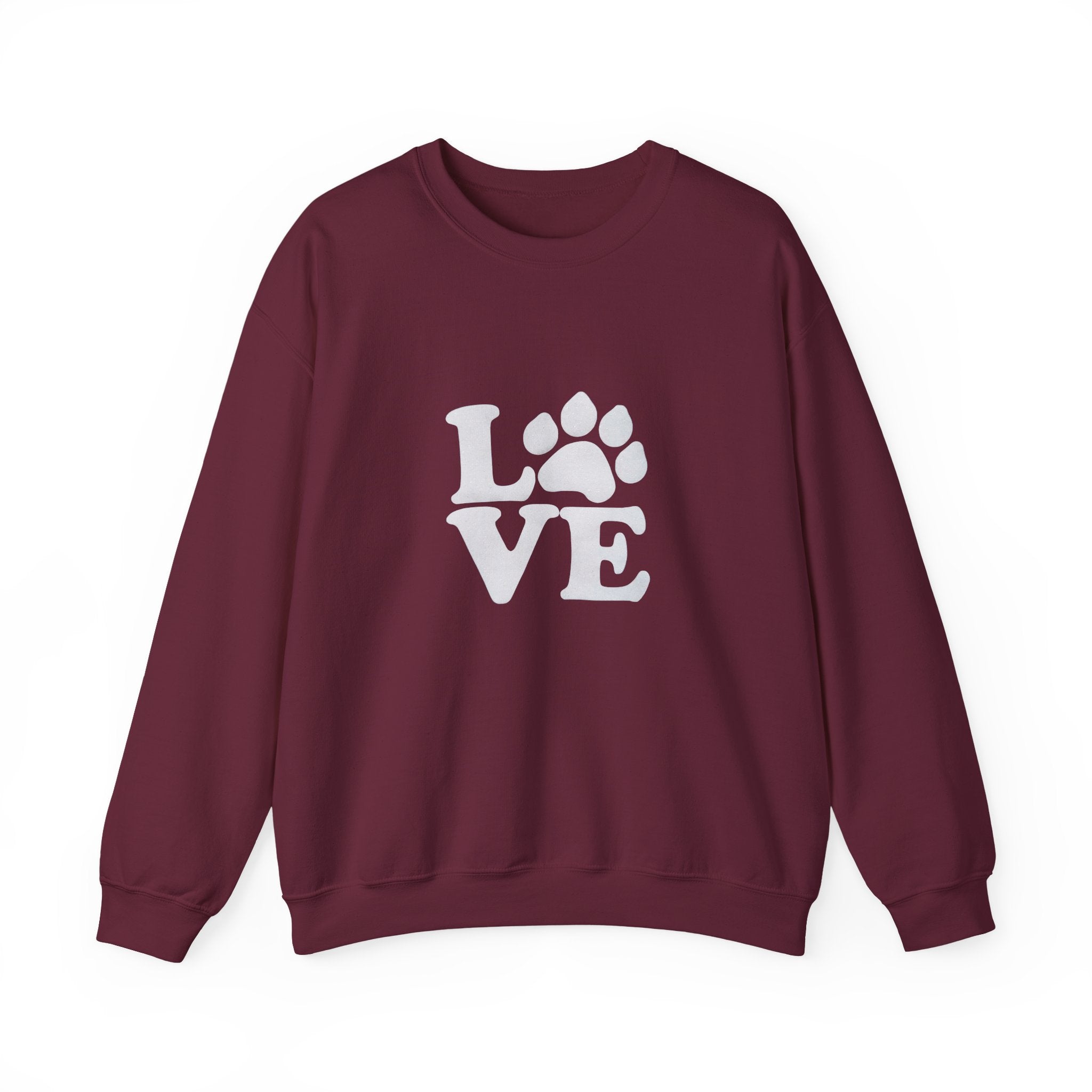 Love Paw Print Sweatshirt Sizes Small - 4XL (8 colors)