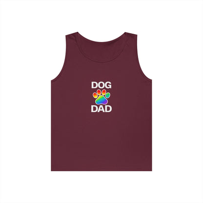 Pride Dog Dad Unisex Heavy Cotton Tank Top (9 Colors)