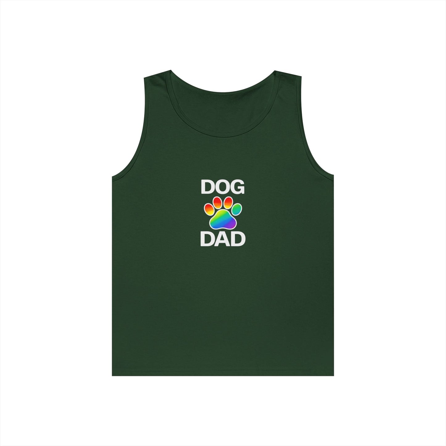 Pride Dog Dad Unisex Heavy Cotton Tank Top (9 Colors)