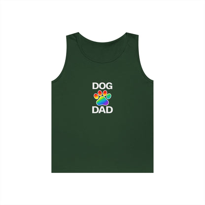 Pride Dog Dad Unisex Heavy Cotton Tank Top (9 Colors)