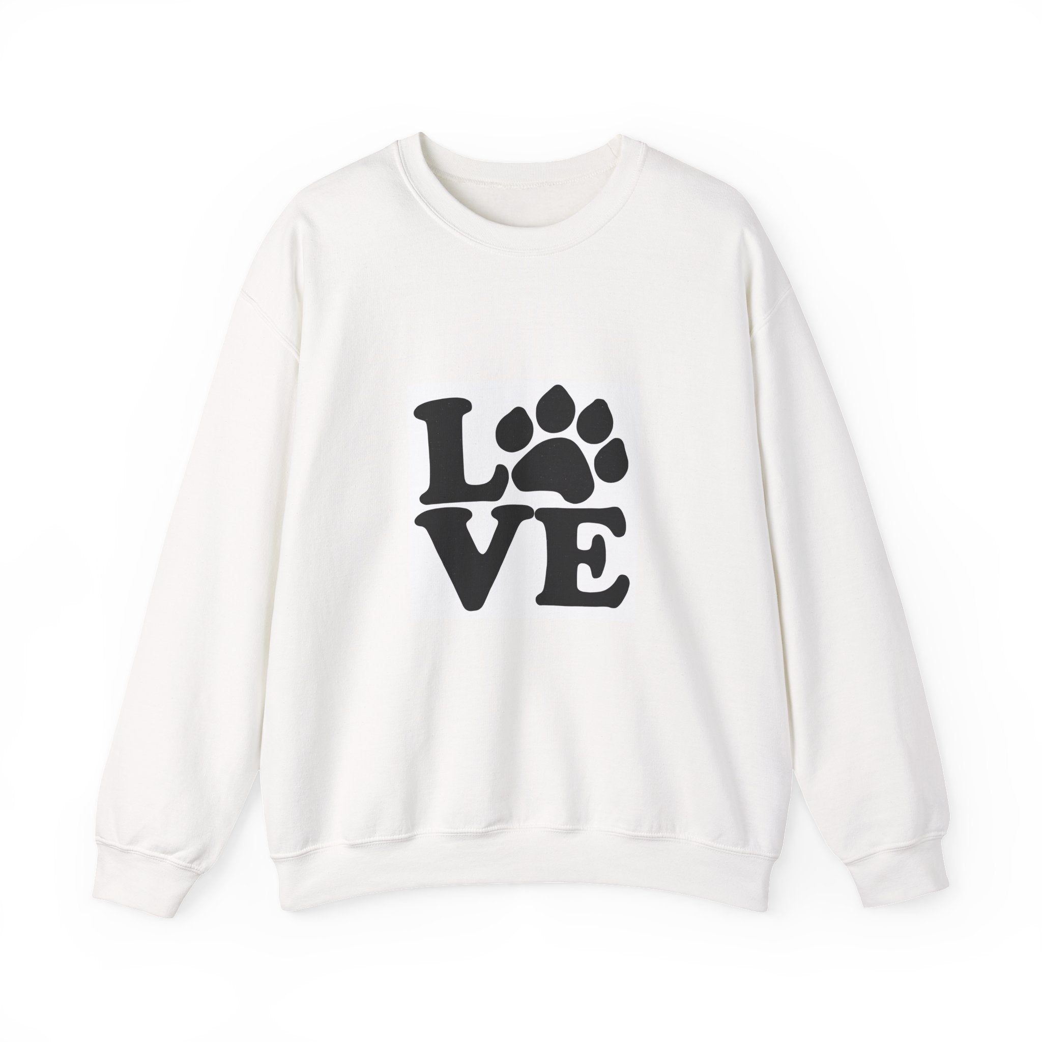 Love Paw Print Sweatshirt Sizes Small - 4XL (8 colors)