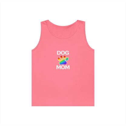 Pride Dog Mom Unisex Heavy Cotton Tank Top (9 Colors)