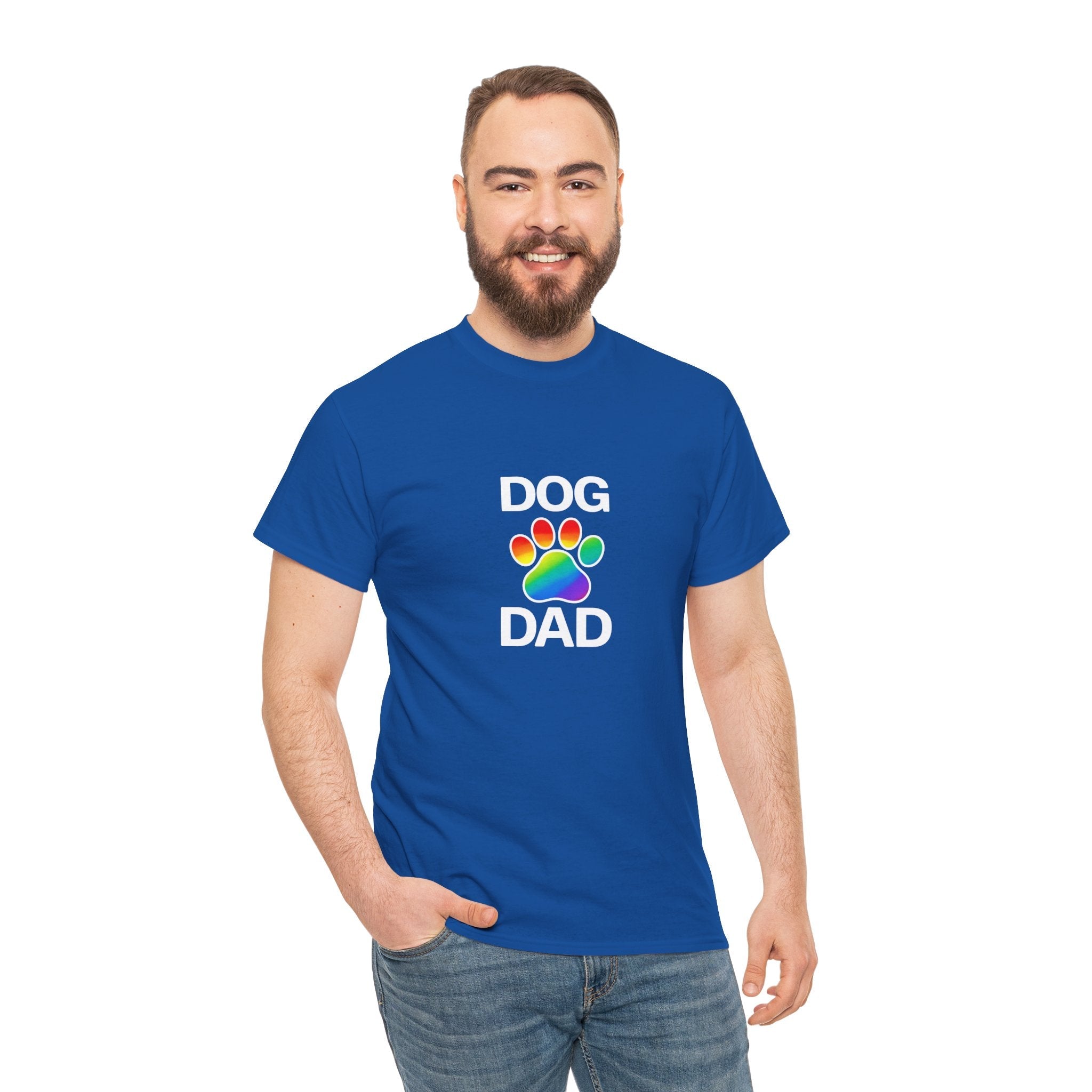 Pride Dog Dad Heavy Duty Unisex Tee Sizes Small - 5XL (11 colors)