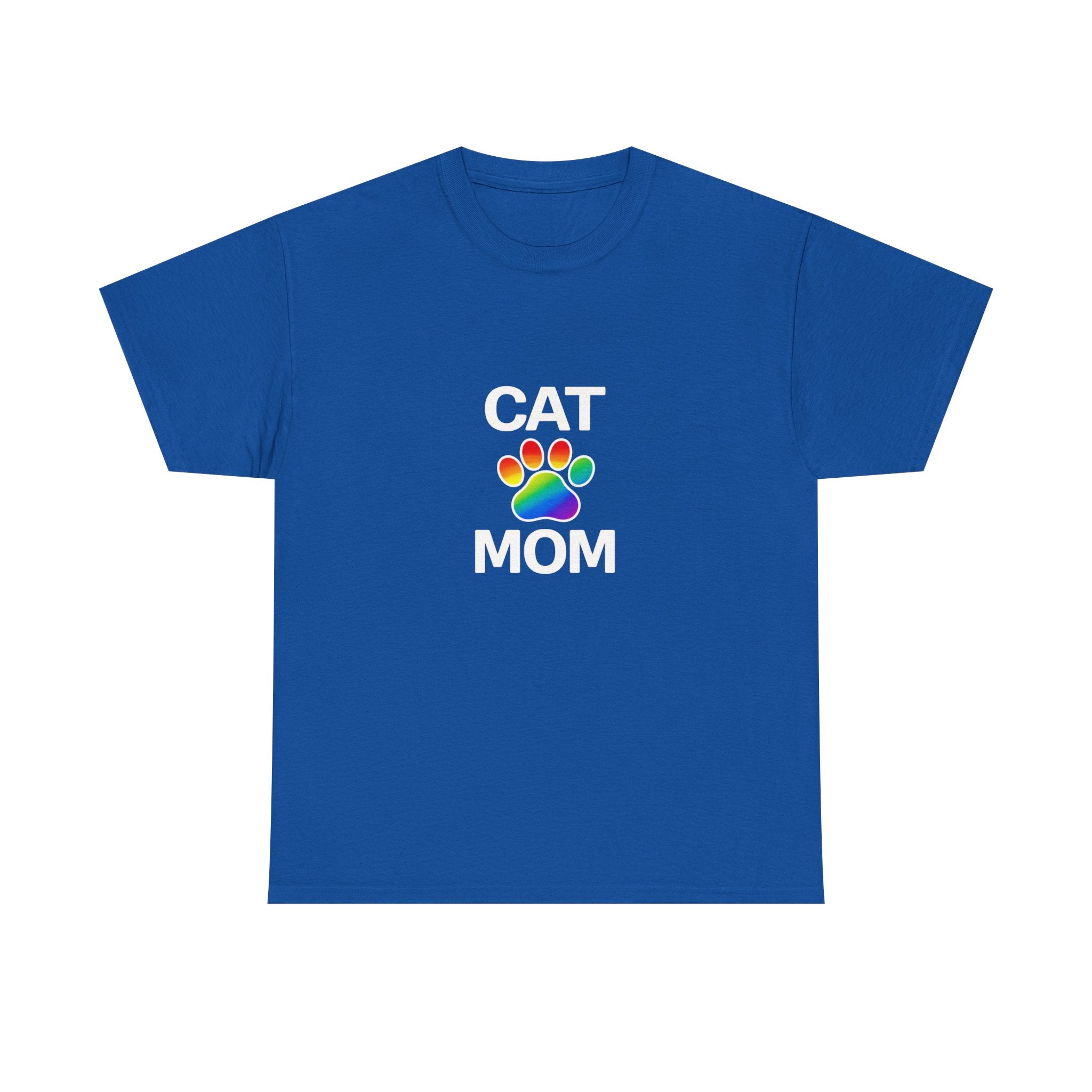 Pride Cat Mom Heavy Duty Unisex Tee Sizes Small - 5XL (11 colors)