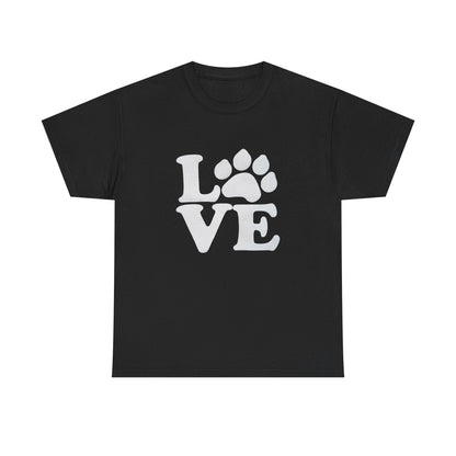 Love Paw Heavy Duty Unisex Tee Sizes Small - 5XL (11 colors)