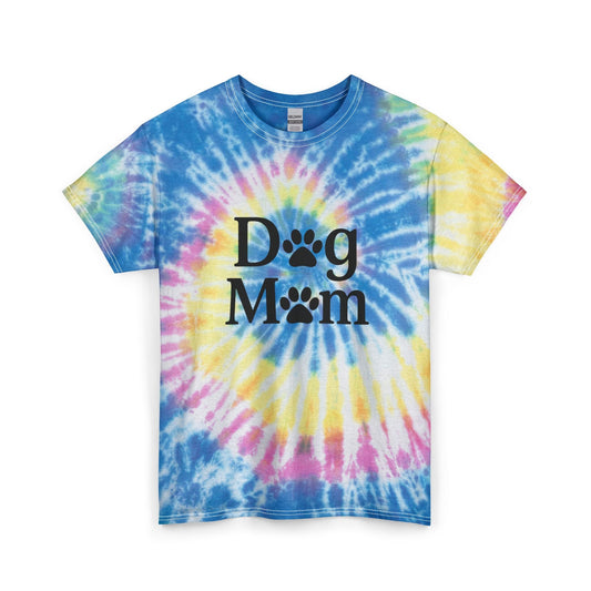 Dog Mom Spiral Tie Dye Tee Unisex Cotton T-Shirt Sizes Small - 2 XL (4 colors)