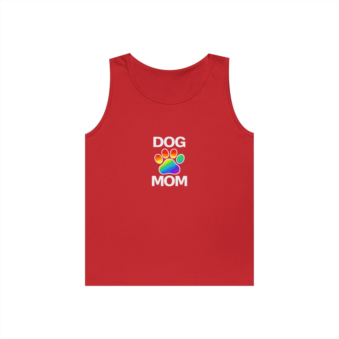 Pride Dog Mom Unisex Heavy Cotton Tank Top (9 Colors)