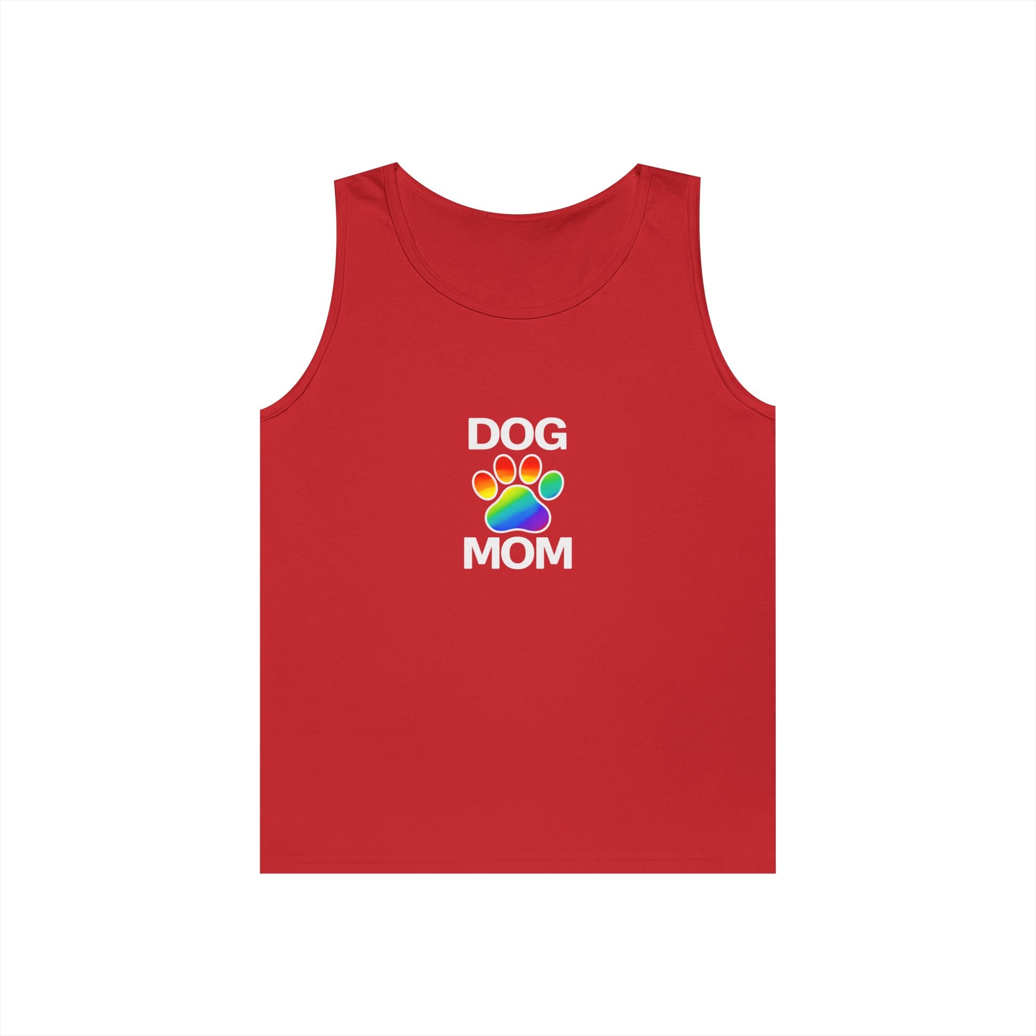 Pride Dog Mom Unisex Heavy Cotton Tank Top (9 Colors)