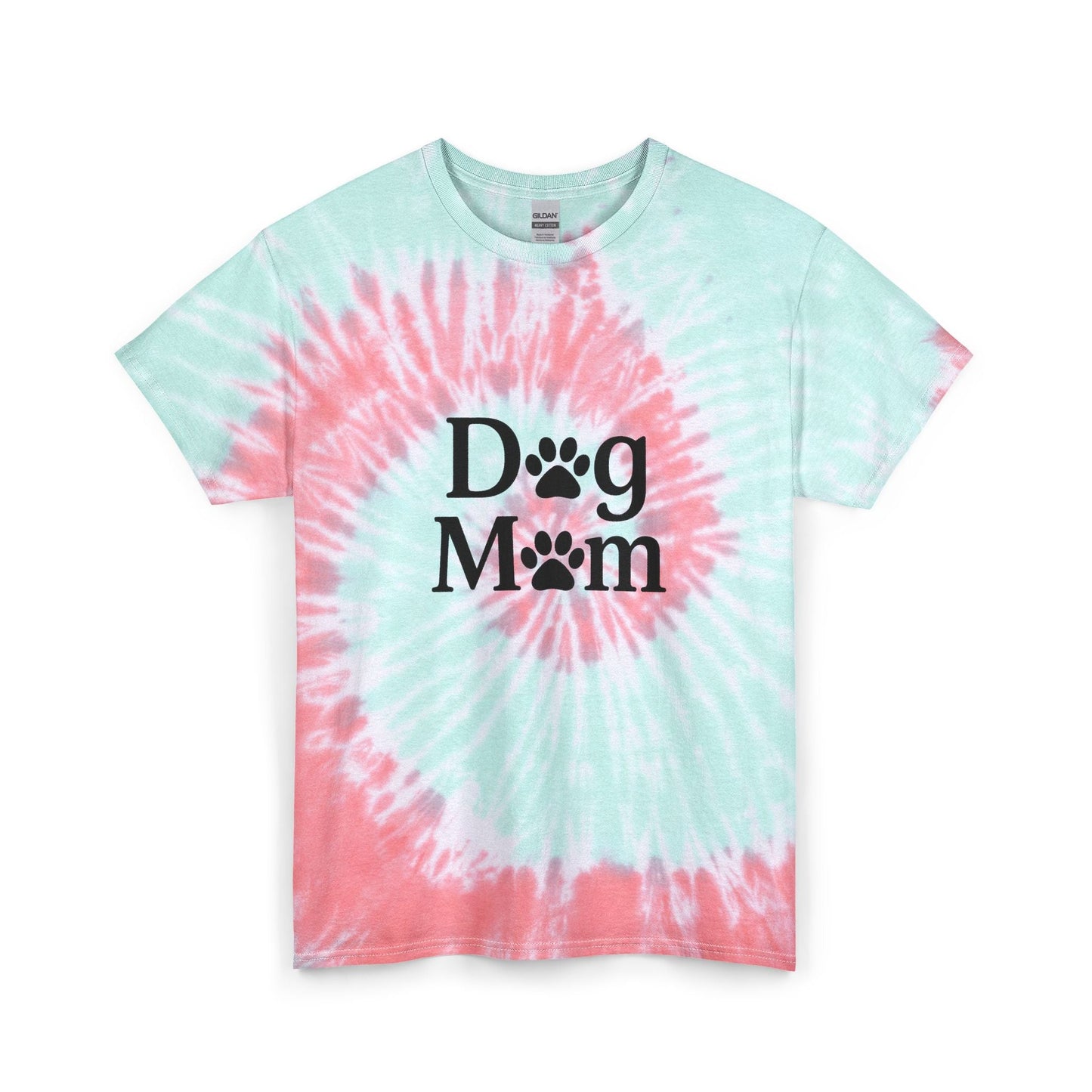 Dog Mom Spiral Tie Dye Tee Unisex Cotton T-Shirt Sizes Small - 2 XL (4 colors)