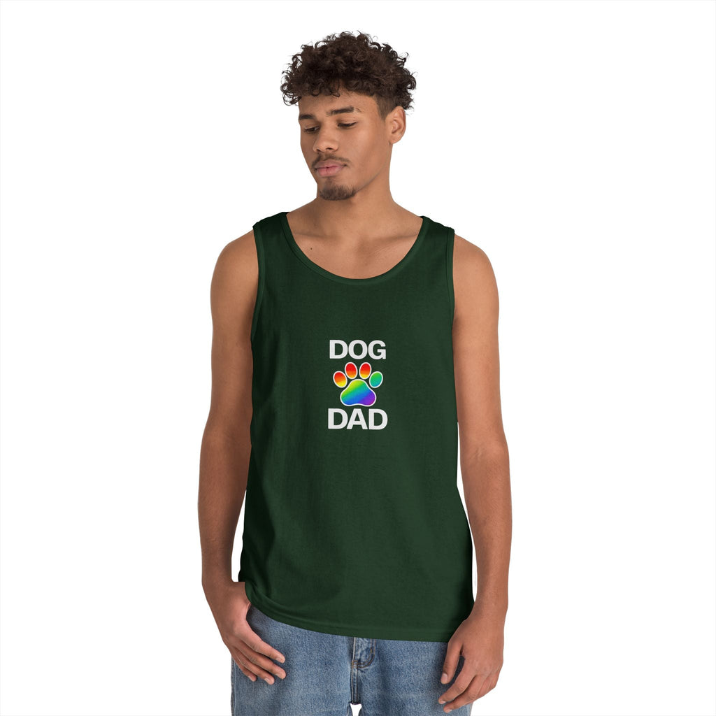 Pride Dog Dad Unisex Heavy Cotton Tank Top (9 Colors)