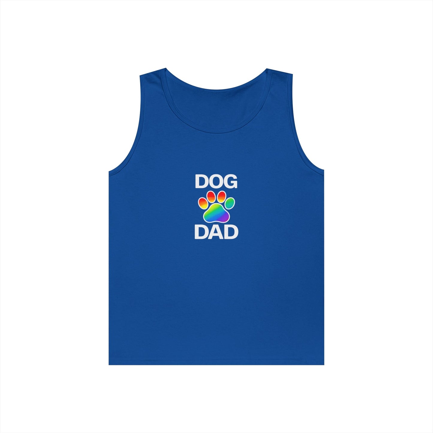 Pride Dog Dad Unisex Heavy Cotton Tank Top (9 Colors)