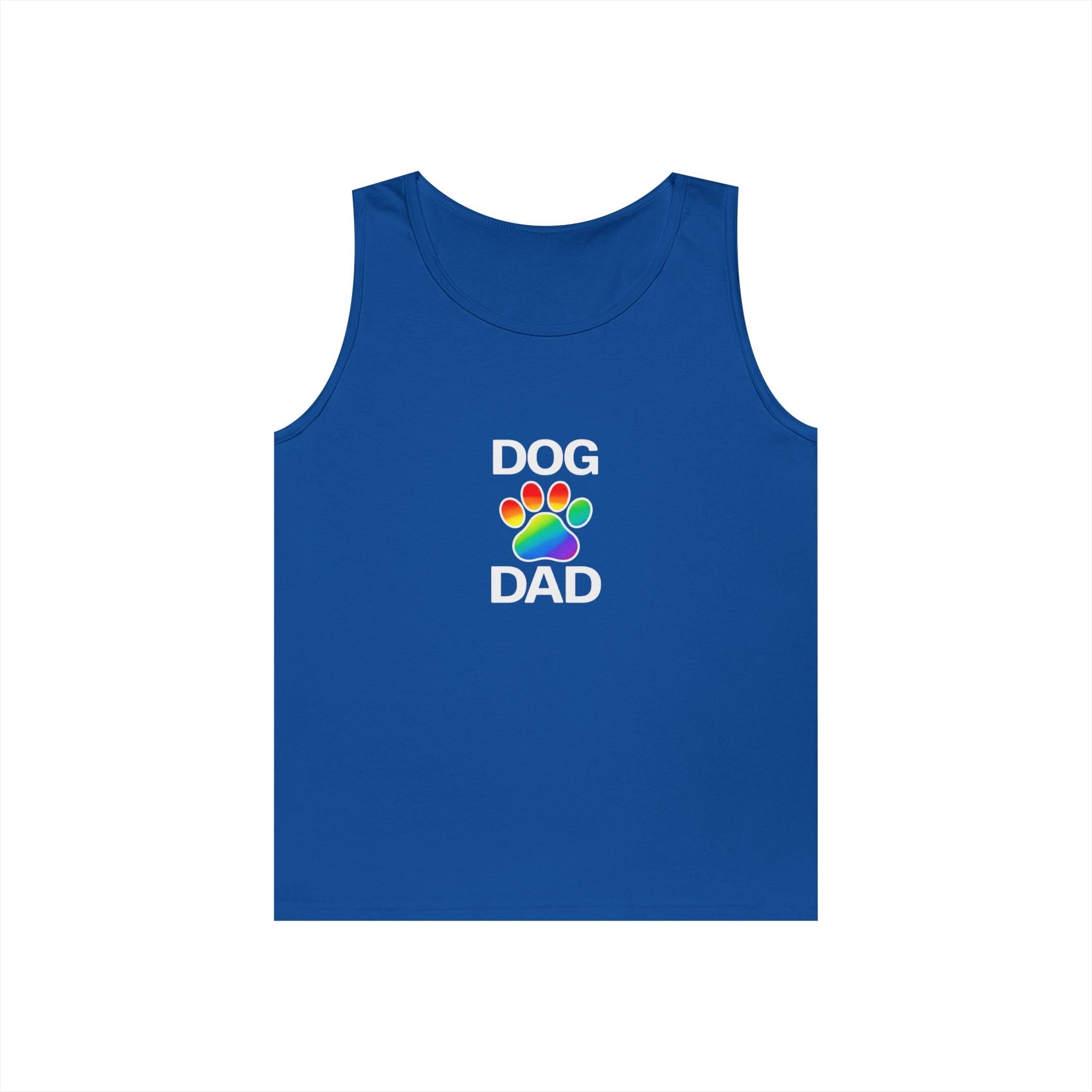 Pride Dog Dad Unisex Heavy Cotton Tank Top (9 Colors)