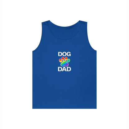 Pride Dog Dad Unisex Heavy Cotton Tank Top (9 Colors)