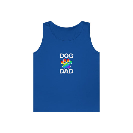 Pride Dog Dad Unisex Heavy Cotton Tank Top (9 Colors)