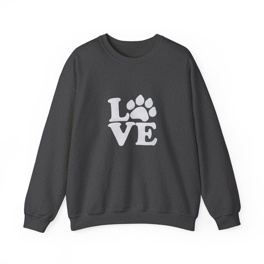 Love Paw Print Sweatshirt Sizes Small - 4XL (8 colors)